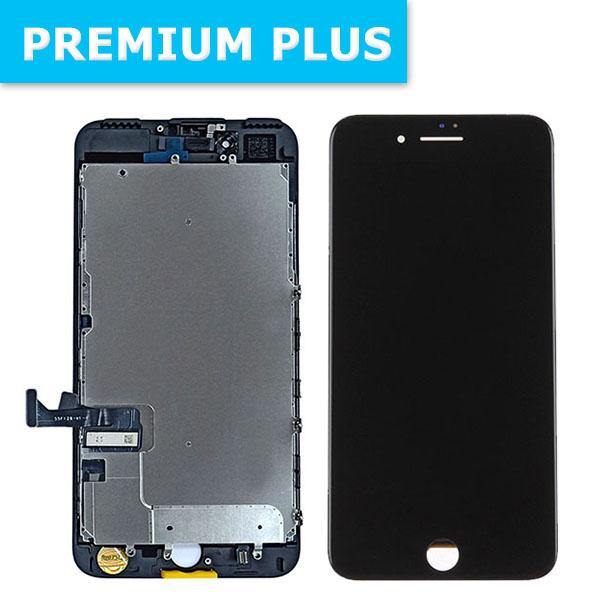 For iPhone 8 Plus LCD Digitizer + Back Plate with Adhesive - Black ( Premium Plus )