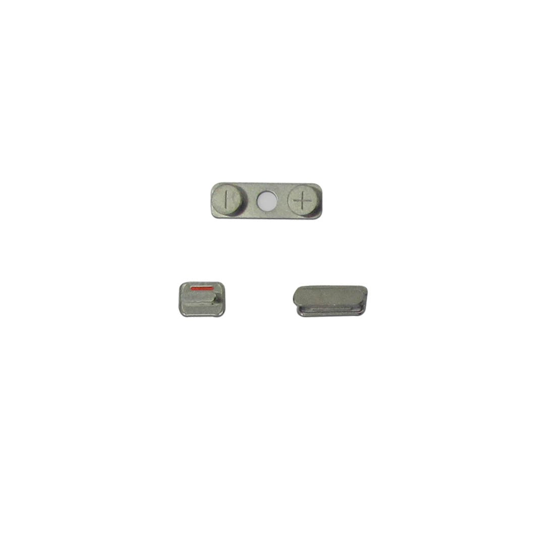 For iPhone 4 Power Mute Volume Button Silver