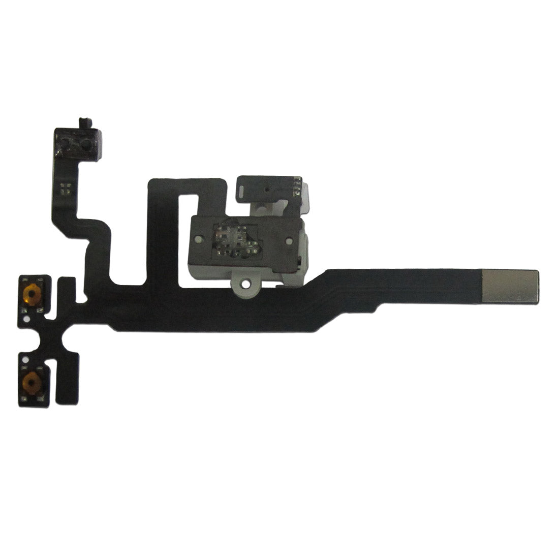 For iPhone 4S Replacement Headphone Jack Volume Mute Button Switch Flex Cable - White