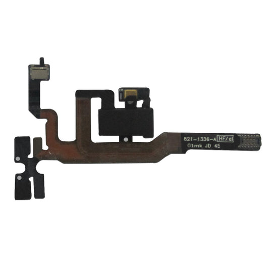 For iPhone 4S Replacement Headphone Jack Volume Mute Button Switch Flex Cable - Black