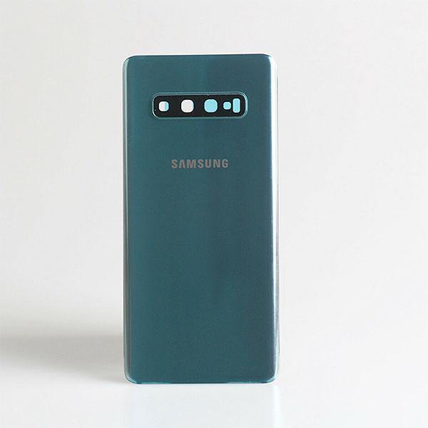 For Samsung Galaxy S10 PLUS SM-G975F Green Rear Back Glass With Lens Replacement
