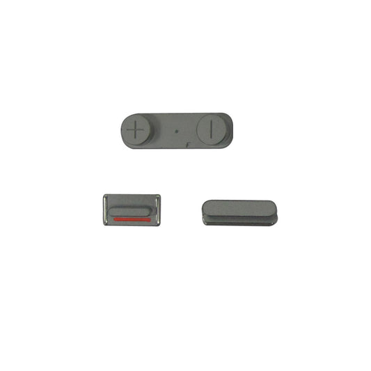 For iPhone 5S Power Volume and Mute Switch Buttons - Grey