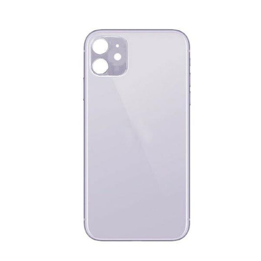 For New Apple iPhone 11 Back Glass White Big Hole Replacement