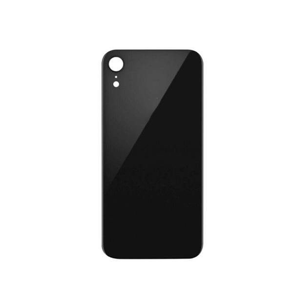 For Apple iPhone XR Back Glass Black Big Hole Replacement