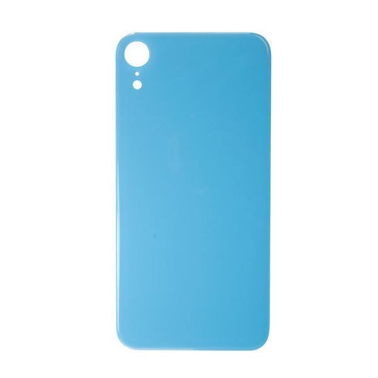 For Apple iPhone XR Back Glass Blue Big Hole Replacement