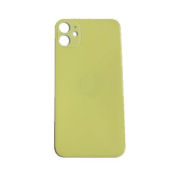 For Apple iPhone 11 Back Glass Yellow Big Hole Replacement