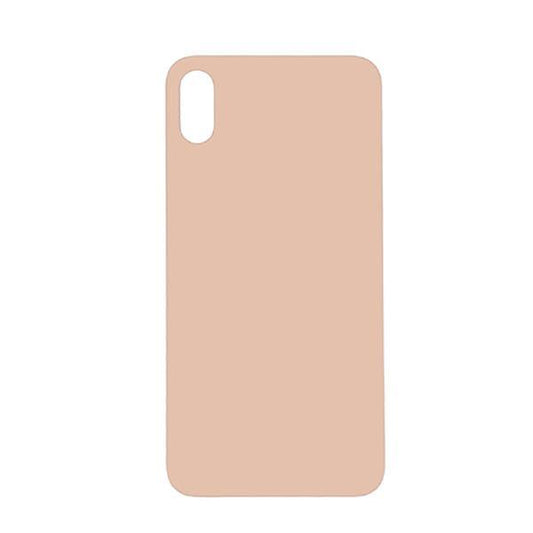 For Apple iPhone XS Max Gold Back Glass Big Hole Replacement