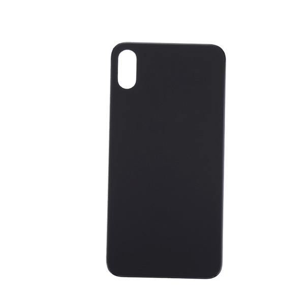 For Apple iPhone XS Back Glass Black Big Hole Replacement
