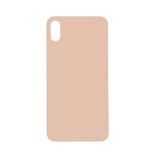 For Apple iPhone XS Gold Back Glass Big Hole Replacement