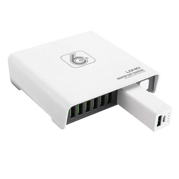 LDNIO A8101 QC3.0 50W 8 Ports Desktop Charger USB Hub
