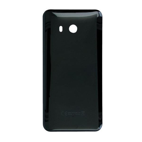 For HTC U11 Rear Back Glass Cover - Black