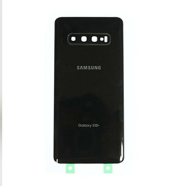Samsung Galaxy S10 Plus Rear Back Glass Battery Cover G975F+Camera Lens Black