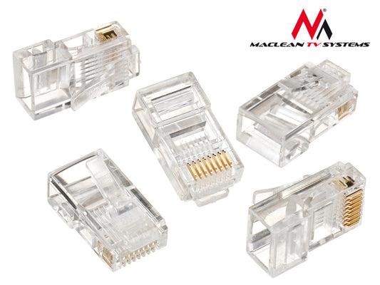Maclean MCTV-663 Modular RJ45 Connectors 100 pieces