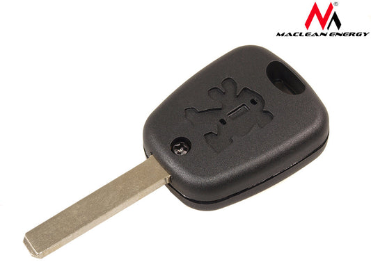 Maclean MC104 Key Case Shell For Peugeot 106, 207, 307, 406 2 Buttons: Lock/Unlock