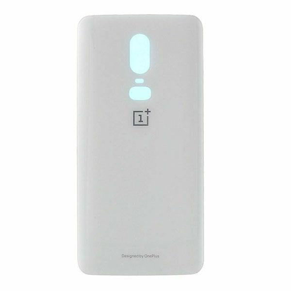 For OnePlus 6 Rear Back Glass Battery Cover - White
