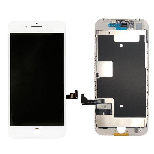 For iPhone 8 LCD Digitizer + Back Plate with Adhesive - White ( Premium Plus )(INCELL)