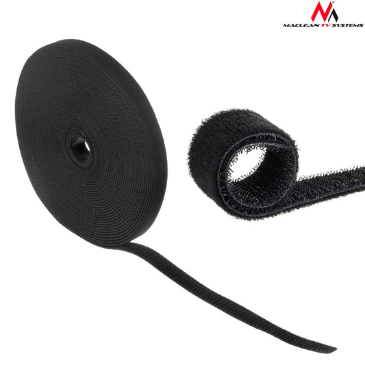 Maclean MCTV-542 Black Velcro Organizer for cables 20mm*15,3m