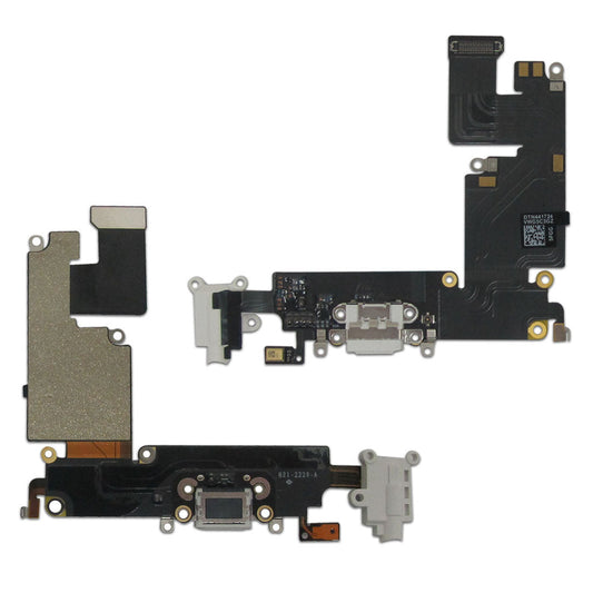 For iPhone 6 Plus Charging Port MIC Headphones - White