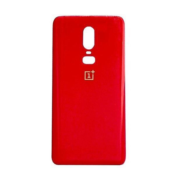 For OnePlus 6 Rear Back Glass Battery Cover - Red