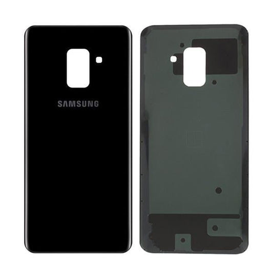 For Samsung Galaxy A8 (2018) Rear Back Glass Cover - Black