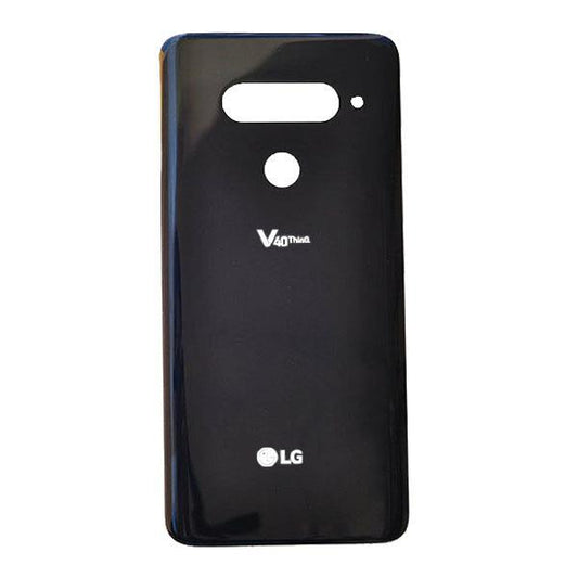 For LG V40 ThinQ Rear Back Glass Battery Cover - Black