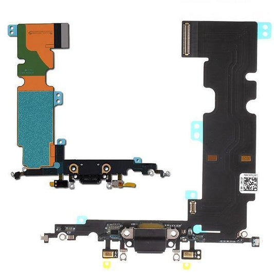For iPhone 8 Plus Connector Charging Port - Black
