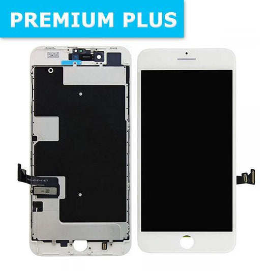 For iPhone 8 Plus LCD Digitizer + Back Plate with Adhesive - White ( Premium Plus )