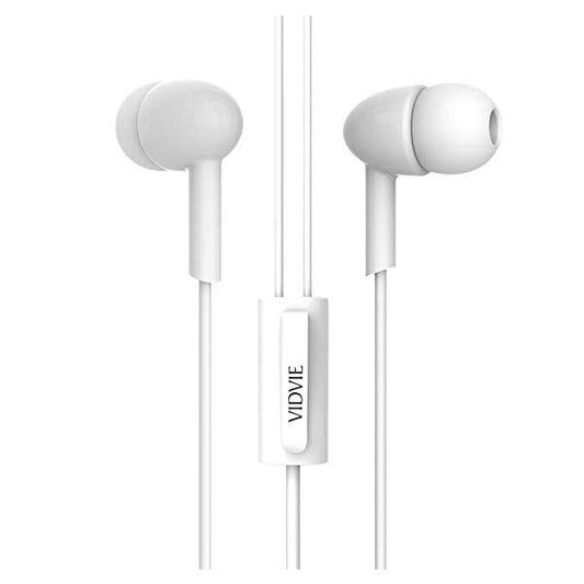 VIDVIE HS615 - Wired Earphones Headset with Mic 120cm - White
