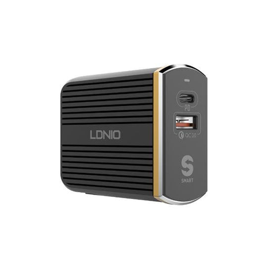 LDNIO A2502C UK QC3.0 USB + Type-C PD Travel USB Charger