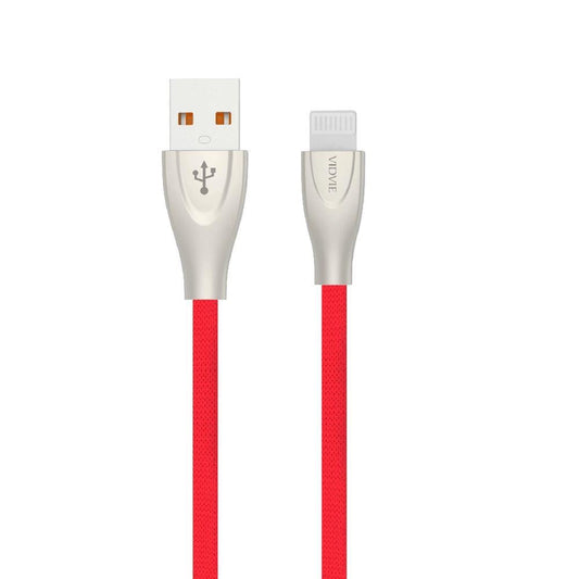 Vidvie CB435 Lightning USB Cable iOS Charging - Red