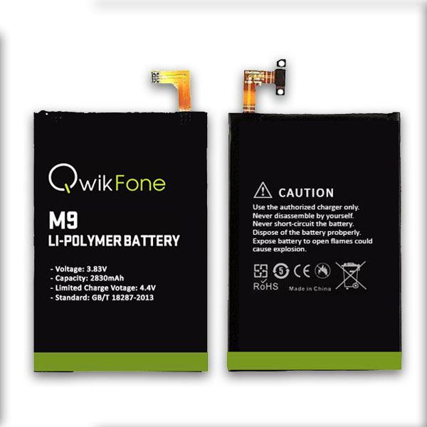 Genuine Qwikfone For HTC M9 Battery Replacement 2830mAh