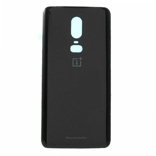 For OnePlus 6 Rear Back Glass Battery Cover - Mirror Black
