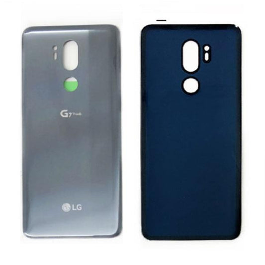 For LG G7 ThinQ Rear Back Glass Battery Cover - Grey