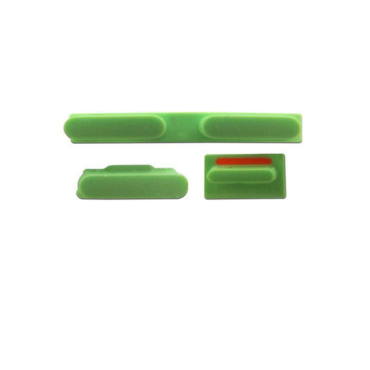 For Apple iPhone 5C Mute, Power, Volume Button - Green
