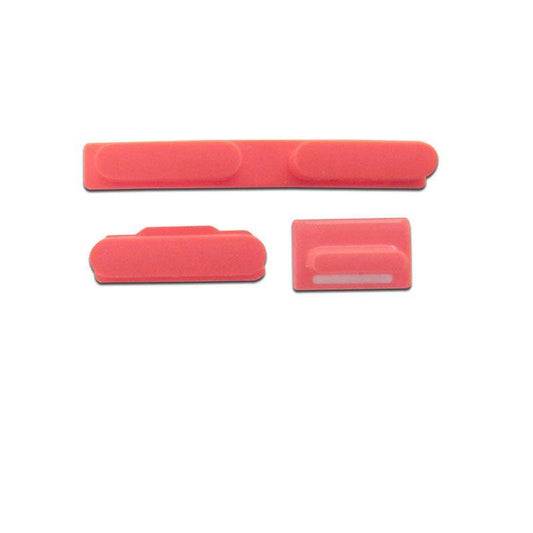For Apple iPhone 5C Mute, Power, Volume Button - Pink