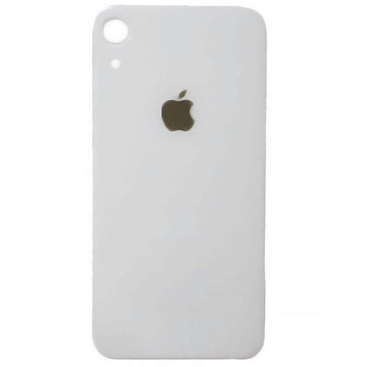 For Apple iPhone XR Back Glass White Big Hole Replacement