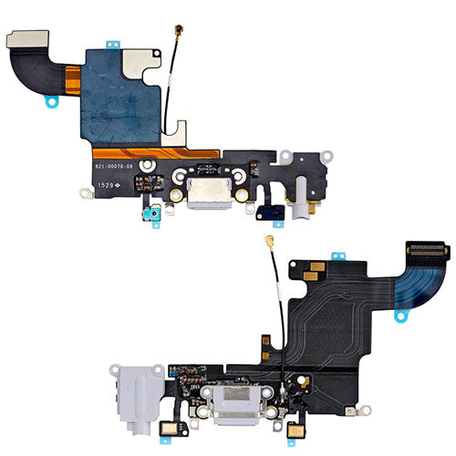 For iPhone 6S Dock Donnecter Charging Port Headphone Jack Flex White