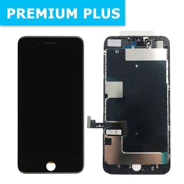 For iPhone 7 Plus LCD Digitizer + Back Plate with Adhesive - Black ( Premium Plus )