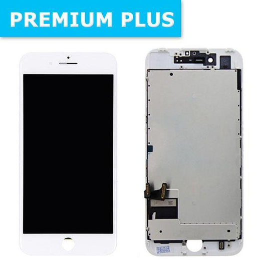 For iPhone 7 LCD Digitizer + Back Plate with Adhesive - White ( Premium Plus )