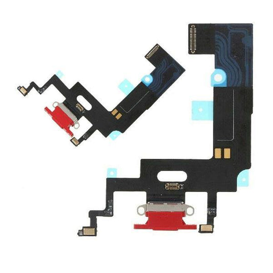 Original iPhone XR Red Charging Port Flex Cable OEM Replacement UK