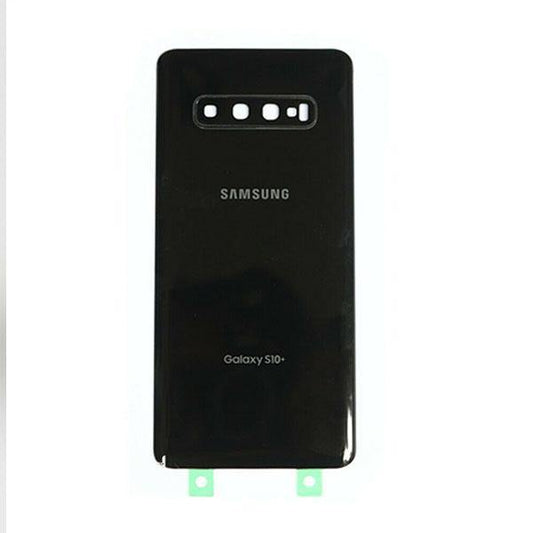 Samsung Galaxy S10 Plus Rear Back Glass Battery Cover G975F+Camera Lens Black