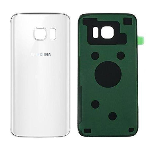 For Samsung Galaxy S7 Edge Rear Back Glass Cover - White