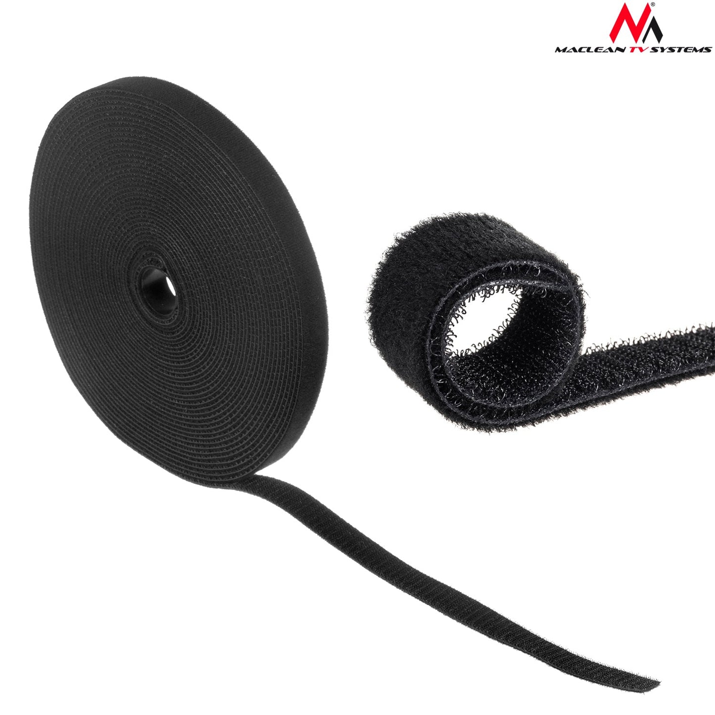 Maclean MCTV-542 Black Velcro Organizer for cables 20mm*15,3m