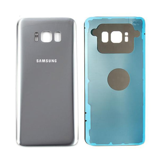 For Samsung Galaxy S8 Plus Rear Back Glass Cover - Silver