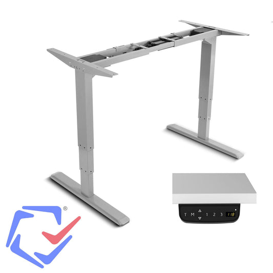 MACLEAN BRACKETS MC-763 Original Extra Sturdy Innovative Electric Standing Frame for Desk Table Height Adjustable Work Table Without Table Sit Stand Workstation