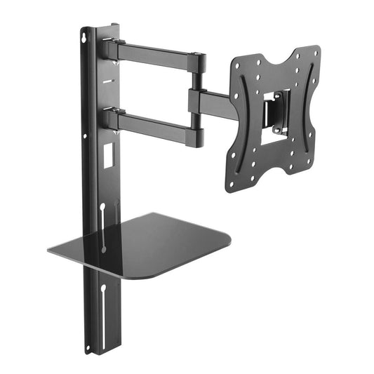 Maclean MC-771 TV Bracket Wall Mount 23"- 42" with DVD xBox PS4 Shelf 30kg VESA LCD LED Plasma