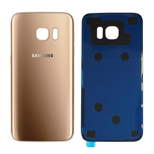 For Samsung Galaxy S7 Rear Back Glass Cover - Gold