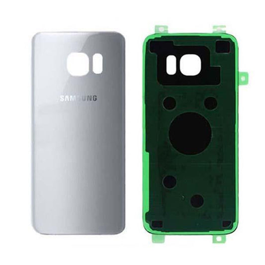 For Samsung Galaxy S7 Rear Back Glass Cover - Silver
