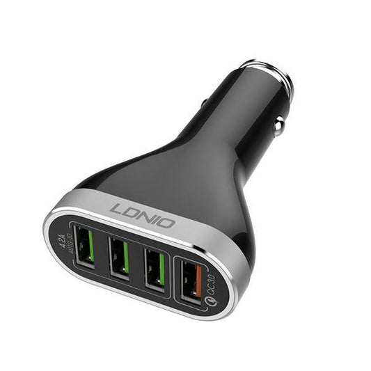 LDNIO C701Q Quick Charge 3.0 Car Charger Adapter + Lightning Cable