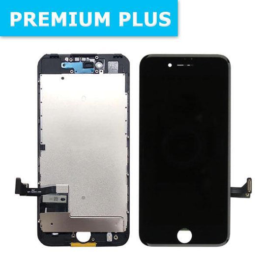 iPhone 7 LCD Digitizer + Back Plate with Adhesive - Black ( Premium Plus )